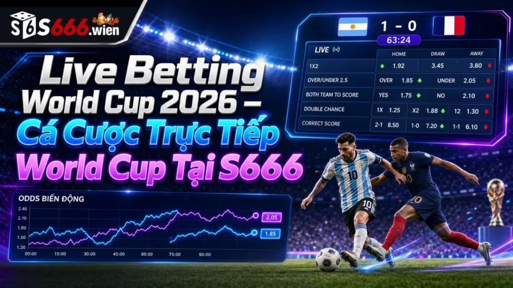 Live Betting World Cup 2026 – Cá Cược Trực Tiếp World Cup Tại S666